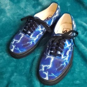 Blue Lightning Authentic Vans Sneakers